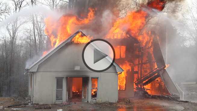 Click to play Rockdale Co. Fire Dept sets house ablaze