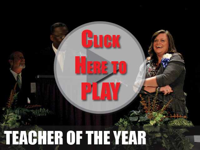 Click to play Teacher of the Year Caroline Ingle