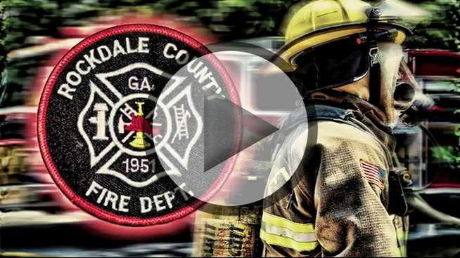 Click to play Rockdale County firefighters put on a demonstration.