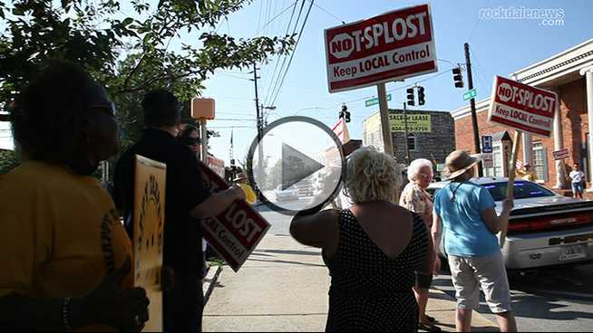 Click to play T-SPLOST protest hits Olde Town