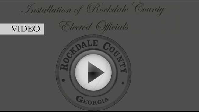 Click to play Rockdale County swore in a slate of 10 elected officials