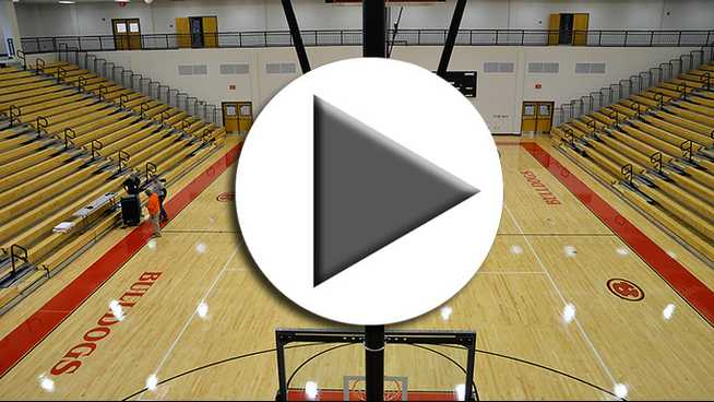 Click to play Bulldogs' new gym shines