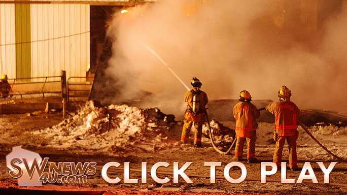 Click to play Firefighters battle more than barn fire