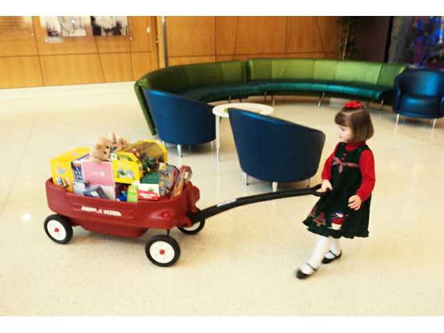 Seven year old collects toys