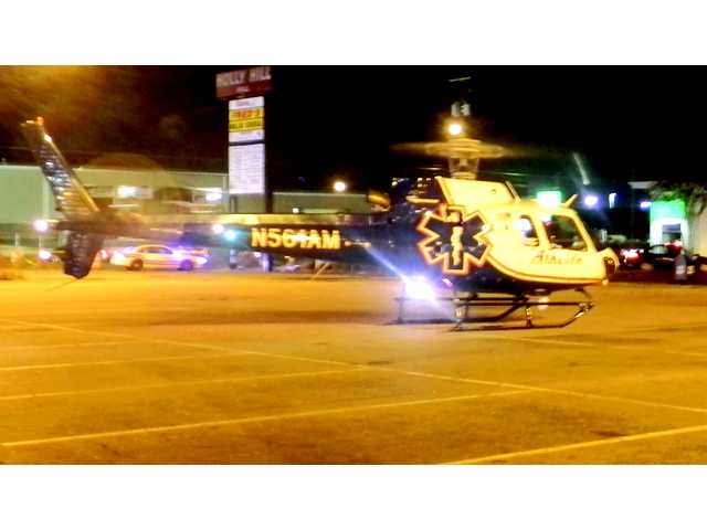 Fire injury requires life flight Fire injury requires life flight
