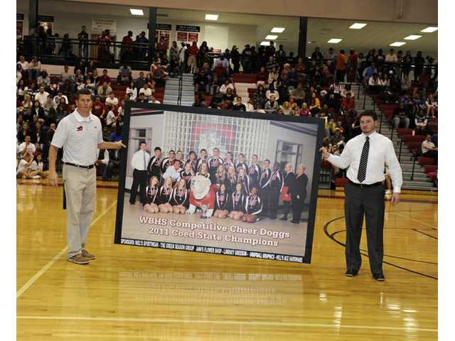 Cheer Doggs receive state championship rings