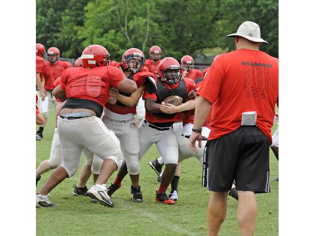 FOOTBALL: Spring practice underway at Winder-Barrow