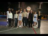 Highlander cheerleaders perform at homecoming