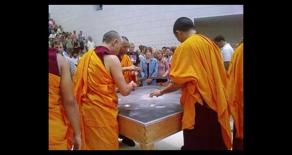 Closing ceremony of the Tibetan Monks