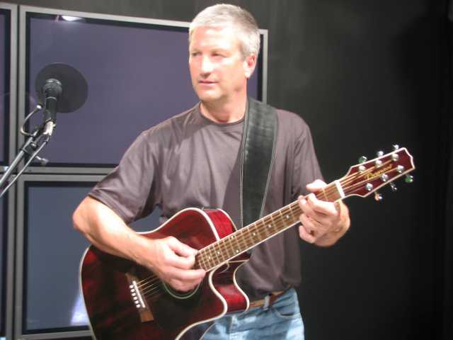 Missionary with a guitar