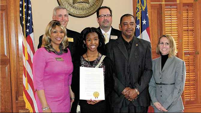 Science students honored at Capitol