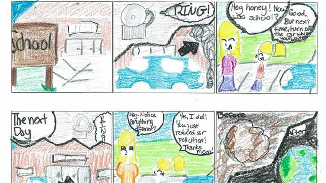 Davis Middle students win Clean Air Campaign art contest