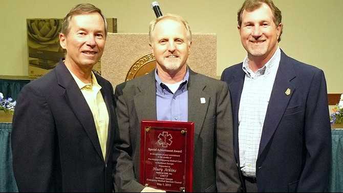 National EMS's Huey Atkins recognized by regional EMS Council
