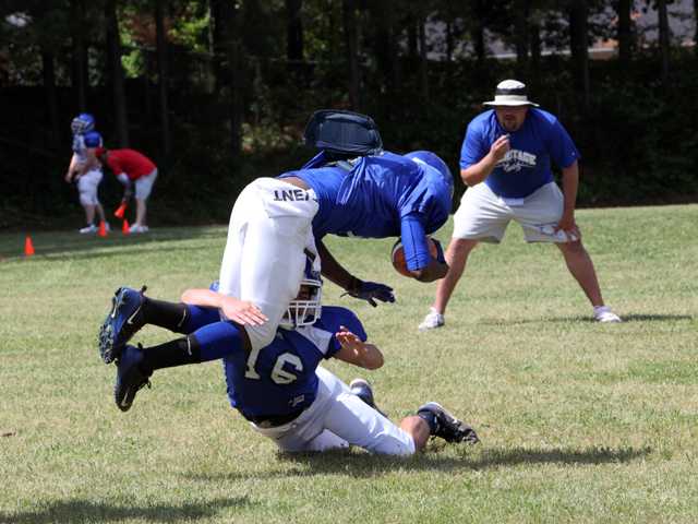Spring is in the air, football is on the field