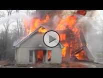 Rockdale Co. Fire Dept sets house ablaze