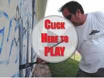 Painting the town mural