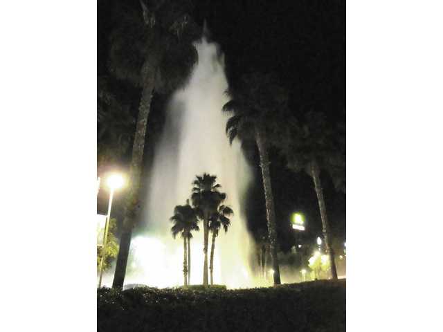 Waterworks on an evening stroll