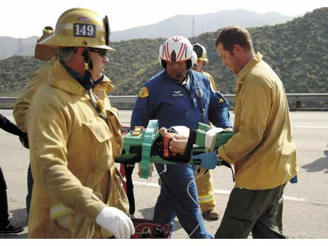 Collision shuts down Interstate 5 for airlift