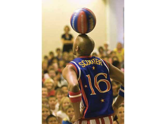 Harlem Globetrotters visit North Park students