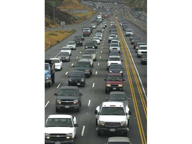 Rain jams freeway