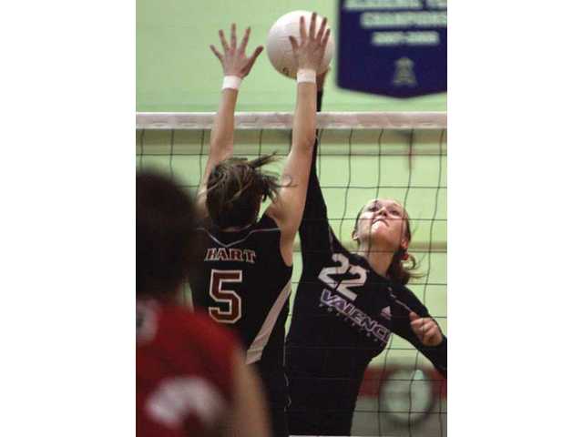 Foothill volleyball: Valencia pushes back