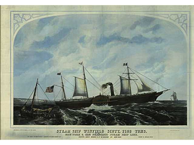 The S.S. Winfield Scott was a side-wheeler that sank off the California coast in 1853