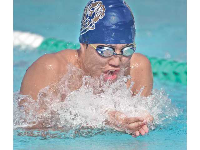 Foothill League swimming: WR boys better late