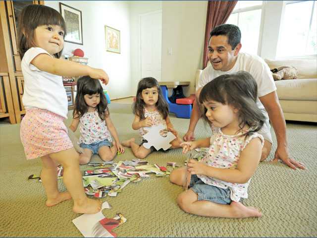 ‘Stay-at-home dad’ suits him fine