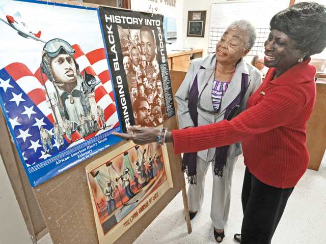 Three seniors celebrate black history