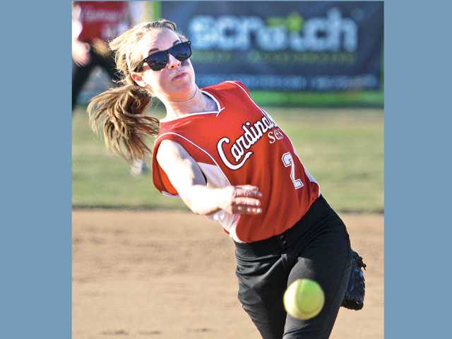 Prep softball: Cards get the breaks pulled
