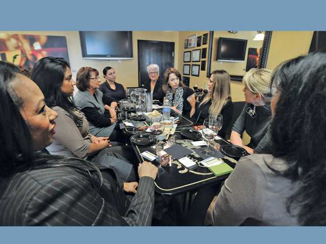 Local women share ideas, wine