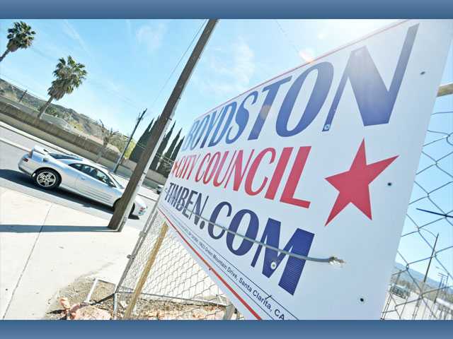 Thieves steal City Council campaign signage