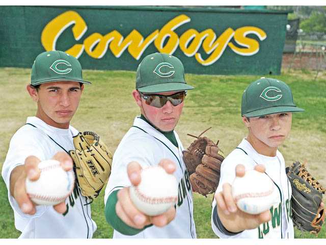 Canyon's Chris Serrano, Justin Stark and Max Weinstein: Pitching change
