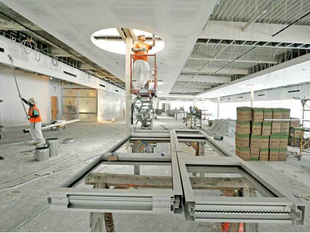 College library expansion under way