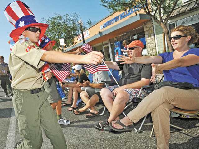 Hundreds turn out for red, white, and blue