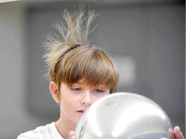 A hair-raising experiment