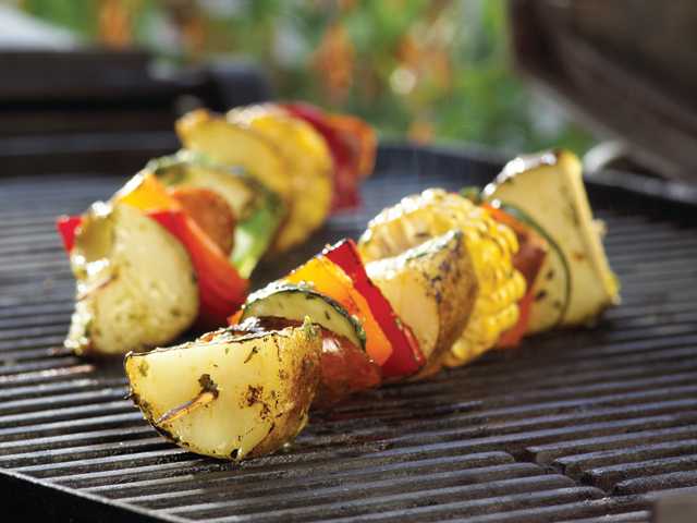 Grilled potatoes