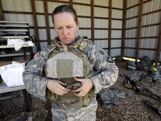 Army tests body armor tailored for female soldiers 