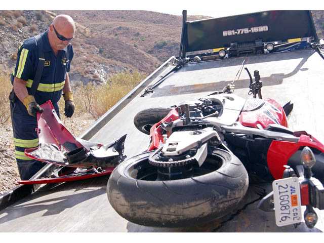 Motorcyclist injured on San Francisquito Canyon Road