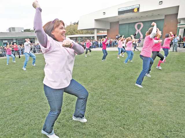 Junior high hit with flash mob