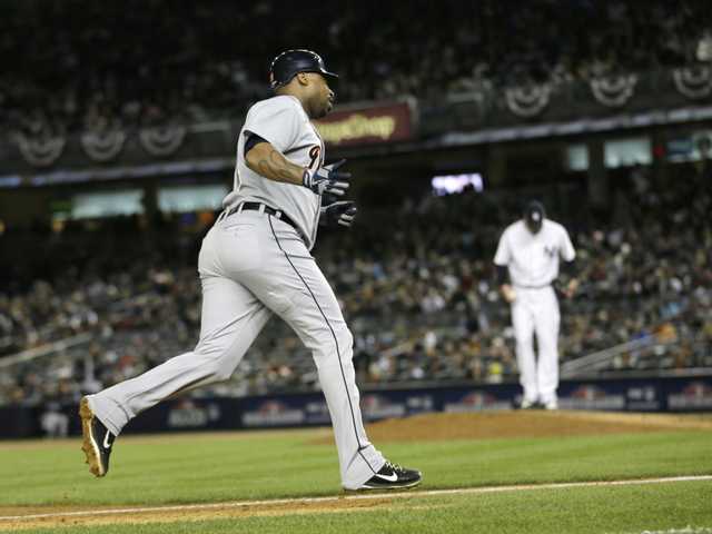 Jeter hurt, Young stars as Tigers win ALCS opener 