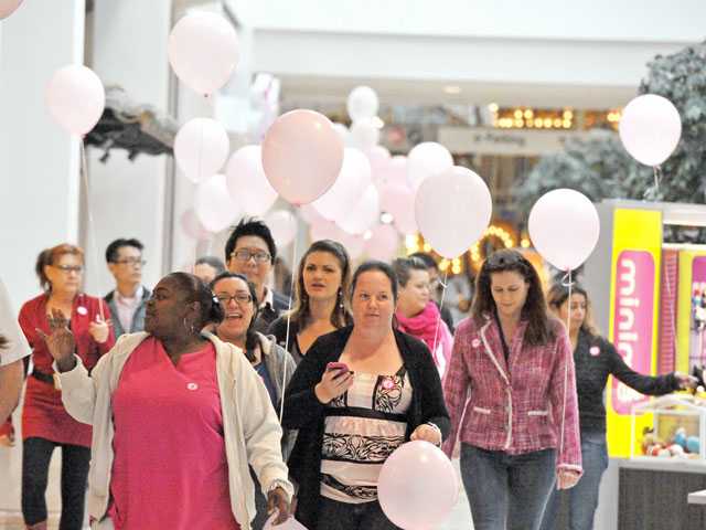 A parade of pink to battle breast cancer