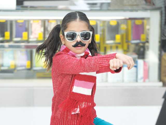 Flash mob moves in mustaches