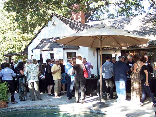 Wine tasting in the vineyard