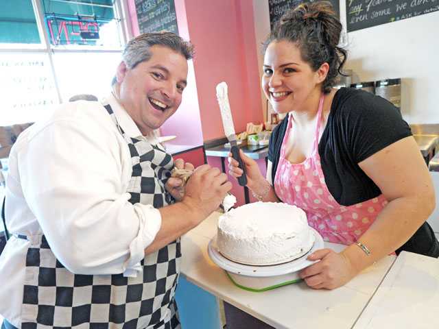 Sweet Charity begins with cake