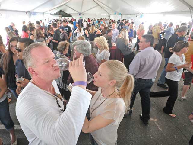 Wine flows at festival