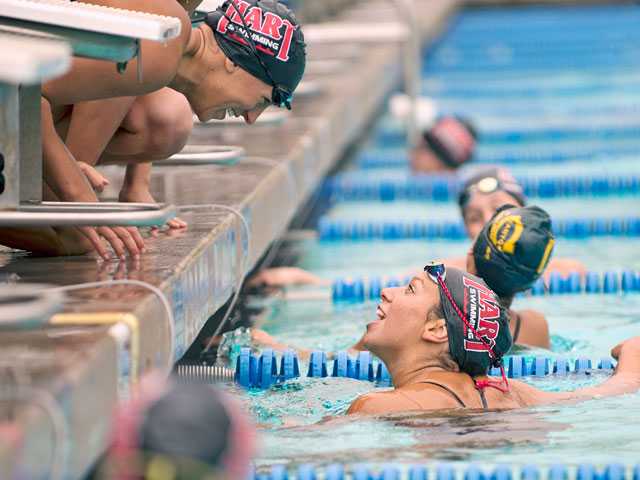 Short-handed win for Hart swim over Canyon