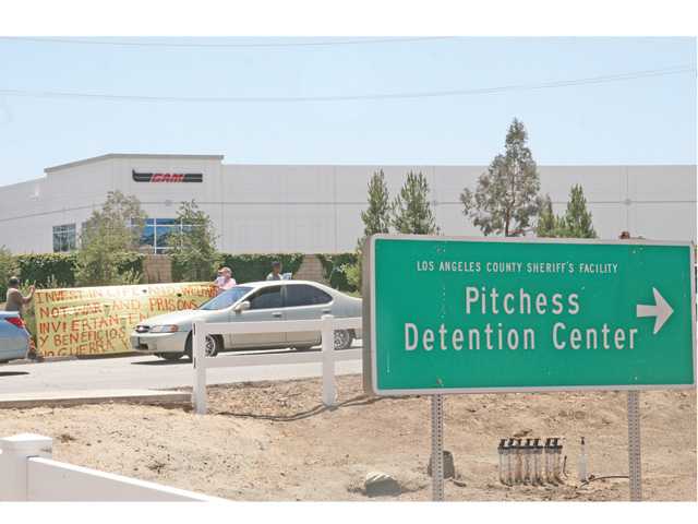Several dozen protest Pitchess expansion proposal