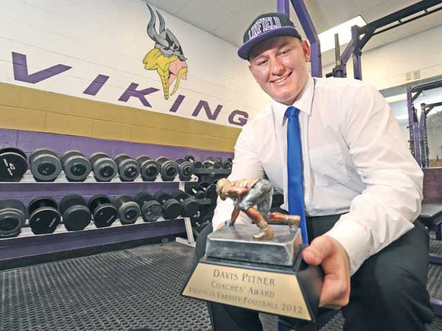 Valencia football's Davis Pitner: Finding his way on the line