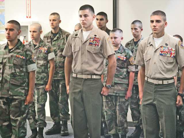 Santa Clarita Valley Young Marines bid farewell to three graduates